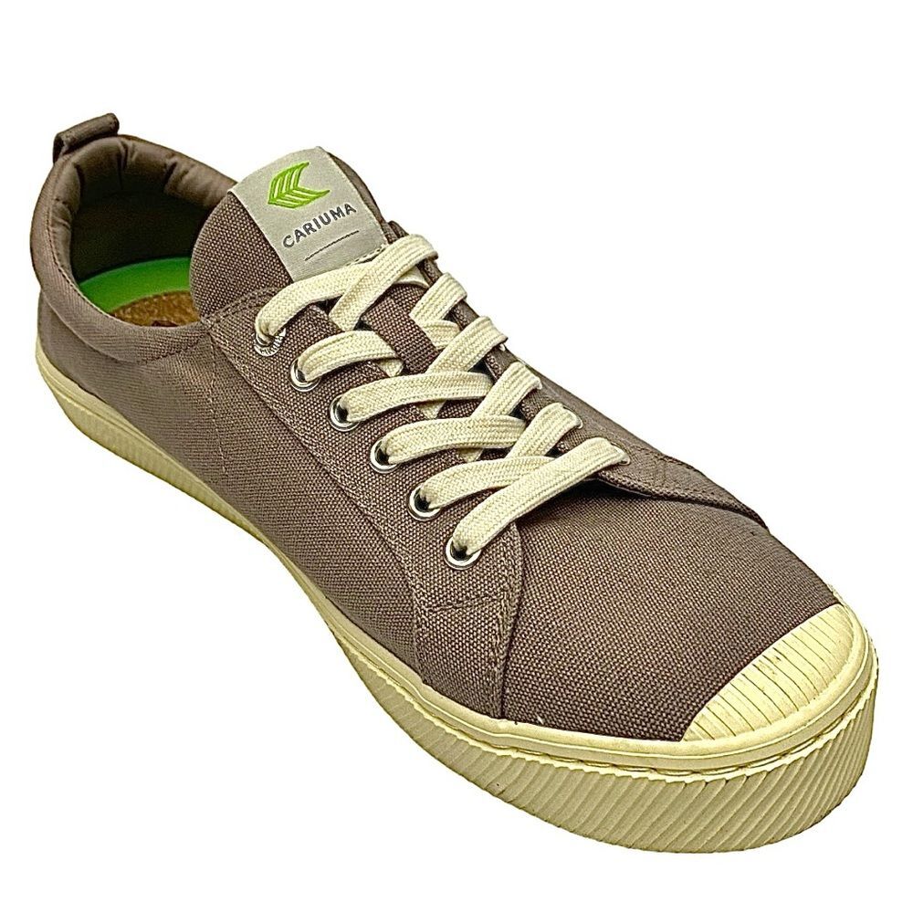 Cariuma Gray Sustainable Low Top Sneakers Men’s Size 13 Casual Lace Up - Picture 2 of 11